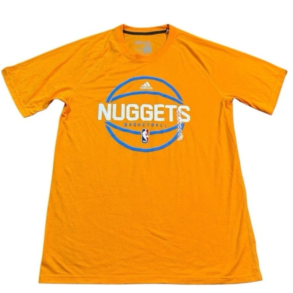 Adidas Denver Nuggets Performance T‎ Shirt NBA Basketball Size L NWOT